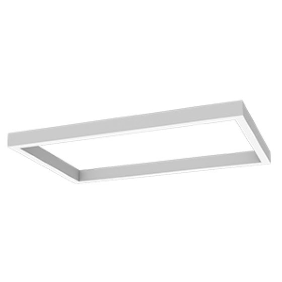 Светодиодный светильник VARTON Х-line прямоугольный подвесной 90 Вт 4000 К 1050x595x100 мм RAL9003 белый муар с рассеивателем опал